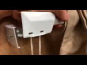 White Traverse Rod - End Bracket Installation