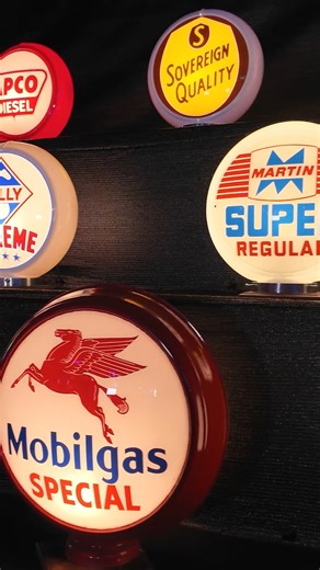 The 2025 Scottsdale Fall Automobilia Auction will feature a collection of original gas pump globes! See them light up the auction block and sell with No Reserve, Oct. 15-18 at WestWorld. Learn more: bit.ly/AZ25FB-FallAutomobilia | Barrett-Jackson