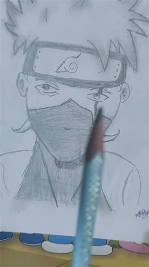 Hatake Kakashi📺 Anime: Naruto Shippuden✏️ Art Type: Pencil / Sketch Drawing