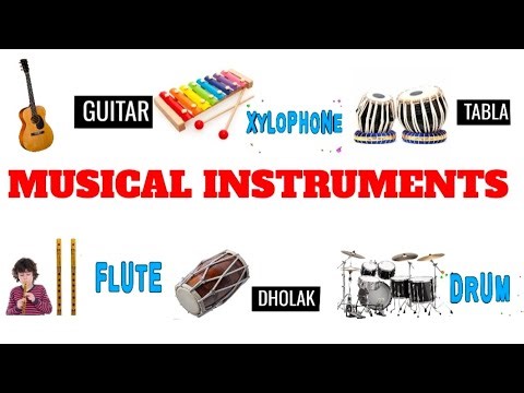 Musical Instruments | List Musical Instruments | Learn Musical Instruments for Kids | VOCABULARY