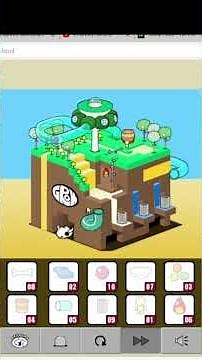 GROW cube every ending, but each time i push a button it speeds up!