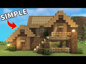 Minecraft: How To Build A Simple Oak House | Tutorial (#10)