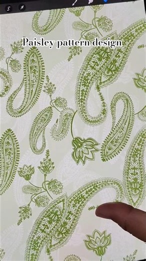new paisley pattern #surfacedesigner #pattern #procreate #ytshorts #paisley