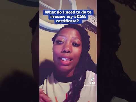 How do you renew your CNA certification? #cna #podcast #nurseaide #prometric #texastulipsystem