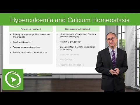 Hypercalcemia and Calcium Homeostasis – Endocrinology | Lecturio