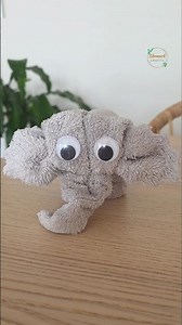 Easy Towel Elephant DIY 🐘 Cute Towel Origami Folding