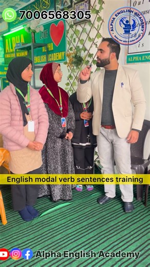 ALPHA English Academy on Instagram: "English Modal verb sentences training at Alpha English Academy #englishspeaking #communicationskills #personalitydevelopment 📞 7006568305 Ganderbal Srinagar J&K"