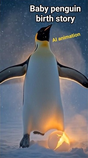 Mother Penguin struggle/ The Birth of a Baby Penguin #penguin #animation #shorts #original #struggle