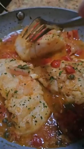Tomato piccata Alaskan cod # Italianfishrecipes#Alaskancod#codrecipes