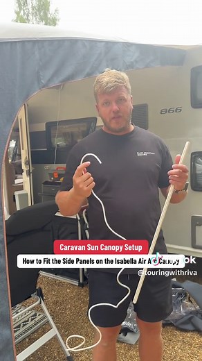 Caravan Sun Canopy Setup: Fitting Side Panels Guide