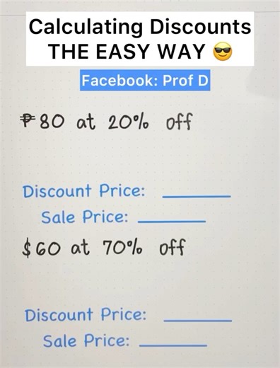Calculating Discounts the Easy Way! | Prof D