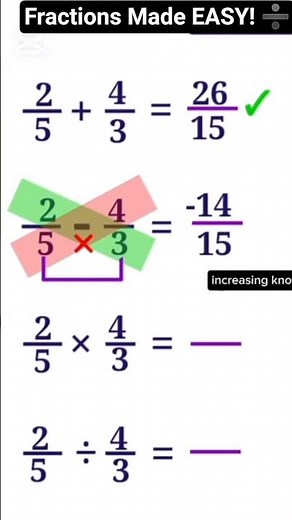 Master Fractions in Seconds! ⚡️ Easy Math Tricks for All Operations