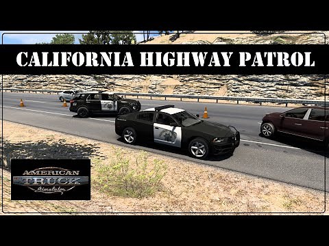 ATS POLICE / California Highway Patrol / Dodge Charger / CHP Scanner/ American Truck Sim