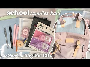 school supplies haul 🛒and packing my bag for f2f classes🎒📓 | shs diaries♡