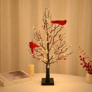 Tree Lamp, Warm Fairy Lights, Winter Christmas Centerpiece, Mini Tree - Etsy