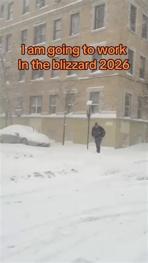 Going to work #fyu #fyp #running #usps #blizzard | blizzard