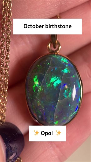 Trick or treat? 🎃 The birthstone for October is the wonderful, mystical opal. They are a TREAT for the eyes, and their colour is caused by a TRICK of the light. This array of precious natural opals show a shimmering display of different varieties of the mineraloid. Happy birthday to all you October birthdays out there - hope your day is sparkly 🎂 | National Museums Scotland
