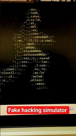Fake hacking simulator prank