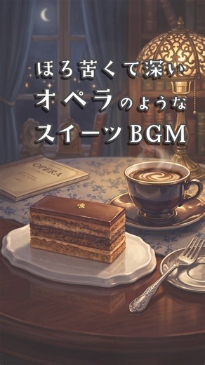 オペラケーキみたいなBGM🍰ほろ苦くて深いLo-fi🎵 #shorts #作業用BGM #癒しの音楽