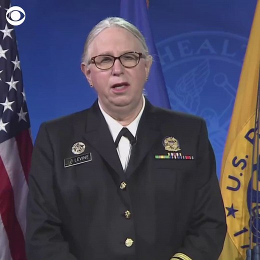 “An extraordinary honor and a profound responsibility”: Admiral Rachel Levine was sworn in as the nation’s first openly transgender four-star officer Tuesday. She leads the U.S. Public Health Service Commissioned Corps and serves as HHS Assistant Secretary of Health. | CBS News