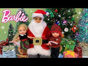 Barbie Family Christmas Story - Tommy and Isabelle Visit Santa
