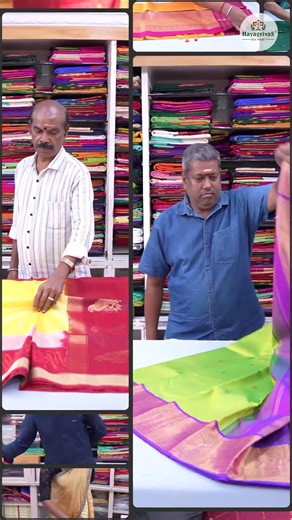 Single hand saree folding Challenge #hayagrivassilkhouse #funshorts #challenge