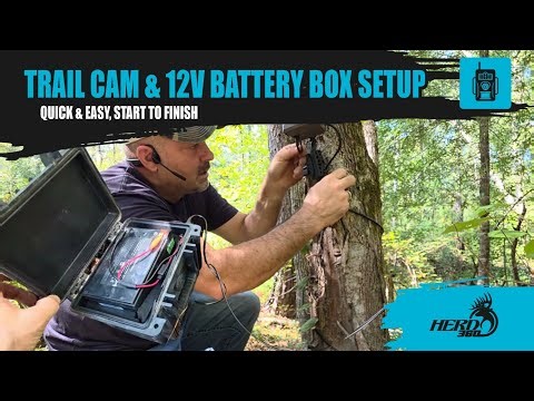 Herd 360 Trailcam and 12v Battery Box Setup