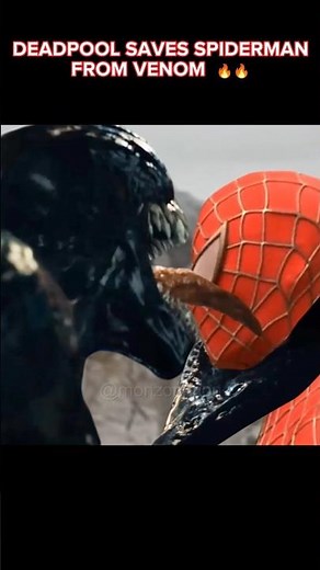 #deadpool saves #spiderman from #venom #deadpoolandwolverine #venomthelastdance 🔥🔥