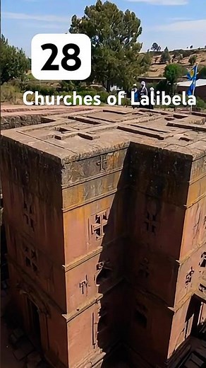 The Ethiopian churches carved DOWN into solid rock #lalibela