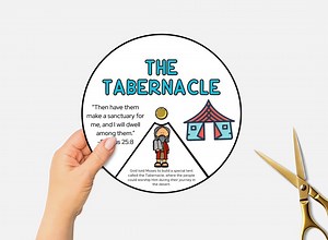 The Tabernacle Craft, Printable Bible Coloring Wheel, Sunday School, Kids Bible Study, Tabernacle of Moses Bible Story Spinning Wheel - Etsy UK