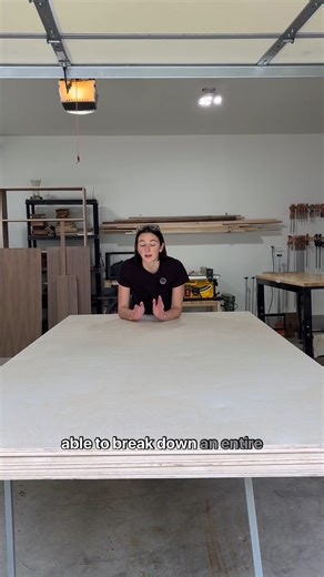 Wondering how to cut down a large sheet of plywood by yourself? @taylor.makes has the tips for you! | Kreg Tool