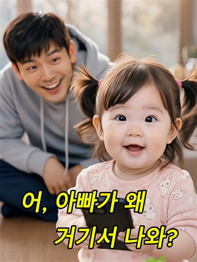 아빠랑 통화 중인데… 뒤에 있음ㅋㅋ I Just Called to Say I Love You.🥰 #아기쇼츠 #아기일상 #육아스타그램 #딸바보 #아빠딸 #귀여움주의 #힐링영상 #감동쇼츠 #반전영상 #babyvideo #cutebaby #dadanddaughter #familylove #viralshorts #reelskorea #tiktokkorea