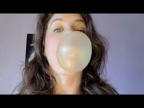 Satisfying Hubba Bubba Tangy Tropical Bubble Gum Tape ASMR! 👄🍍 | Chewing & Bubble Blowing Triggers 💨