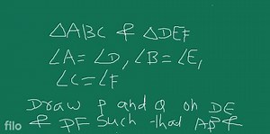 If in triangle corresponding angles are equal then the correspo... | Filo