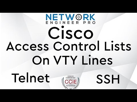 Configuring an ACL on VTY Lines (Telnet/SSH)
