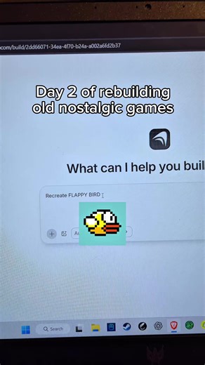 Rebuilding flappy bird #fyp #coding #Anything1213 #flappybird #