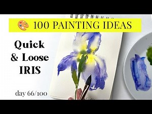 Try This Easy Watercolor Iris | Soft Floral Painting Tutorial
