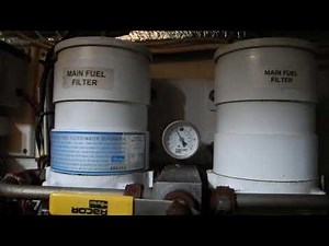 Dual RACOR diesel fuel filters Watch vacuum gauge and listen to the engine SLOW