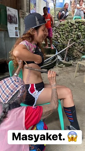 Apo Whang-od tattoo session. 😱 | Simply Shevy