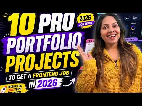 10 Pro Portfolio Projects to Get a Frontend Job in 2026 🔥 ⁨@designwithrehana⁩