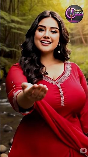 Her Smile in Red… Just Pure Magic ❤️✨ | Romantic Short Video