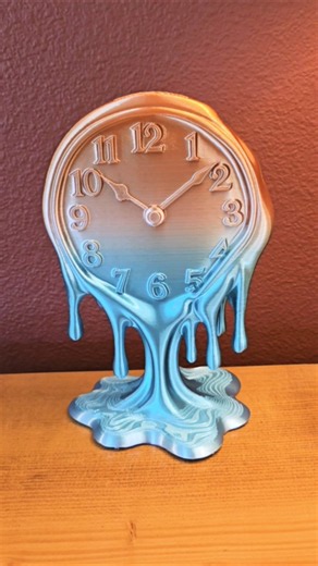 3D Printed Melting Clock