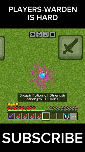 Who Needs Armor? Warden vs No Armor! 😱 #Minecraft #Shorts