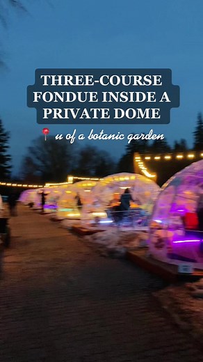 Experience Fondue Dinner at U of A Botanic Garden's Private Dome