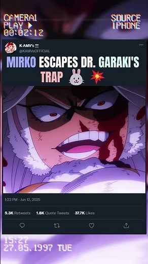 MIRKO ESCAPES DR. GARAKI'S TRAP 🐰💥 | #anime #animeedit #myheroacademia
