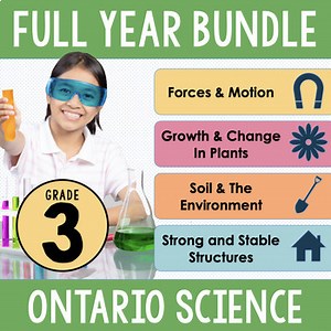 Ontario Grade 3 Science Full Year BUNDLE - Inquiry Based Learning Units
