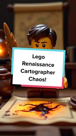 Ever wondered how maps were made before Google Maps? Watch a Lego cartographer sketch, squint, and sometimes sneeze his way into history! #LegoHistory #Cartography #FunnyFacts #Shorts #Renaissance #Maps #Brickstory