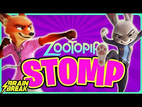 Zootopia Stomp ⚡️ Brain Break for Kids ⚡️ Danny GoNoodle