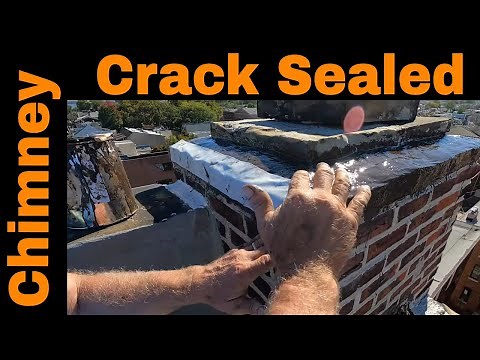 Seal Chimney Cracked cement and bricks to stop leaks