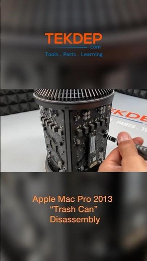 See the inner workings of the “Trash Can” Apple Mac Pro 2013 (A1481)